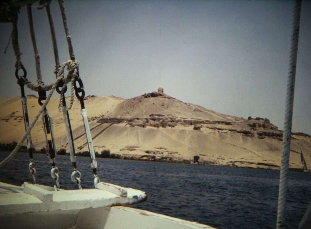 Felucca sailing on the Nile at Aswan